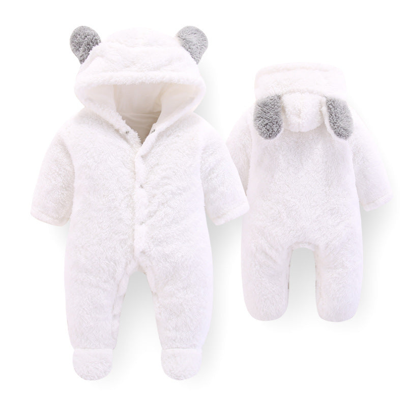 CuddlyBear® | Baby Hooded Onesie - The Pine Avenue