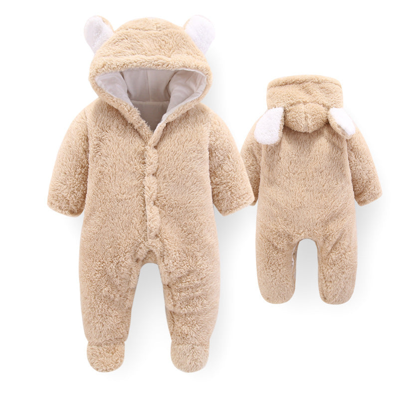 CuddlyBear® | Baby Hooded Onesie - The Pine Avenue