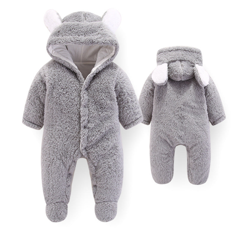 CuddlyBear® | Baby Hooded Onesie - The Pine Avenue