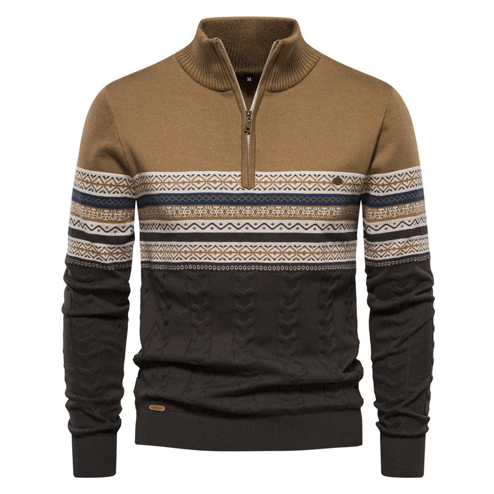 AlpineTrail® | Fair Isle Half-Zip Pullover