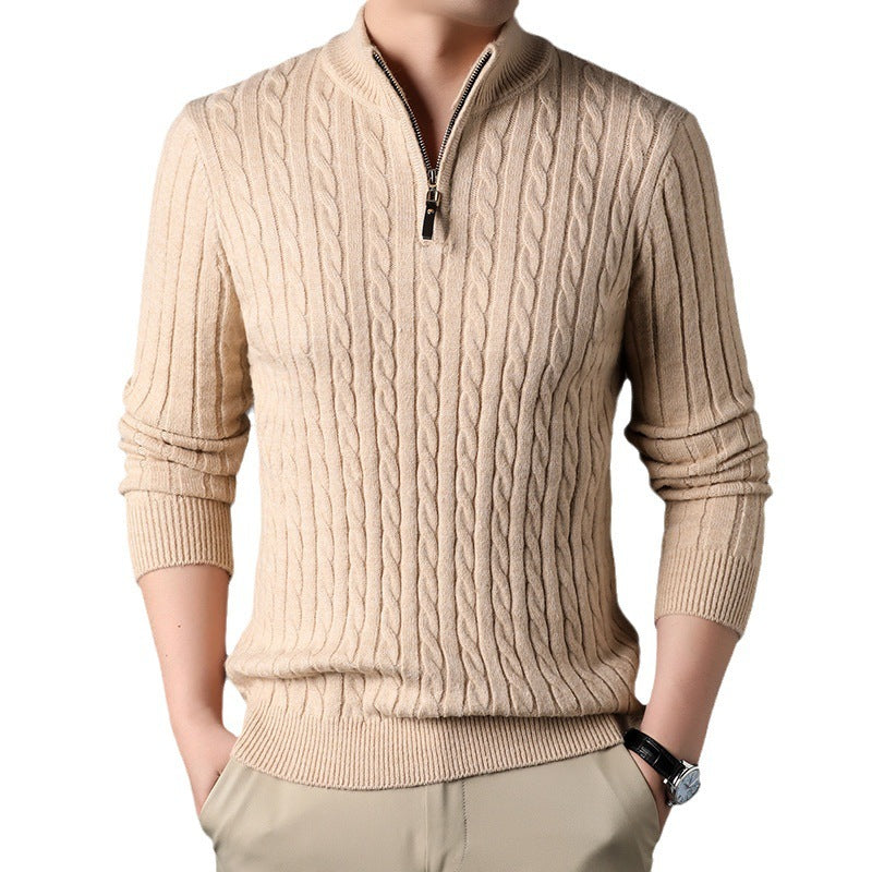 Crestwood® | Cable Knit Half-Zip Sweater