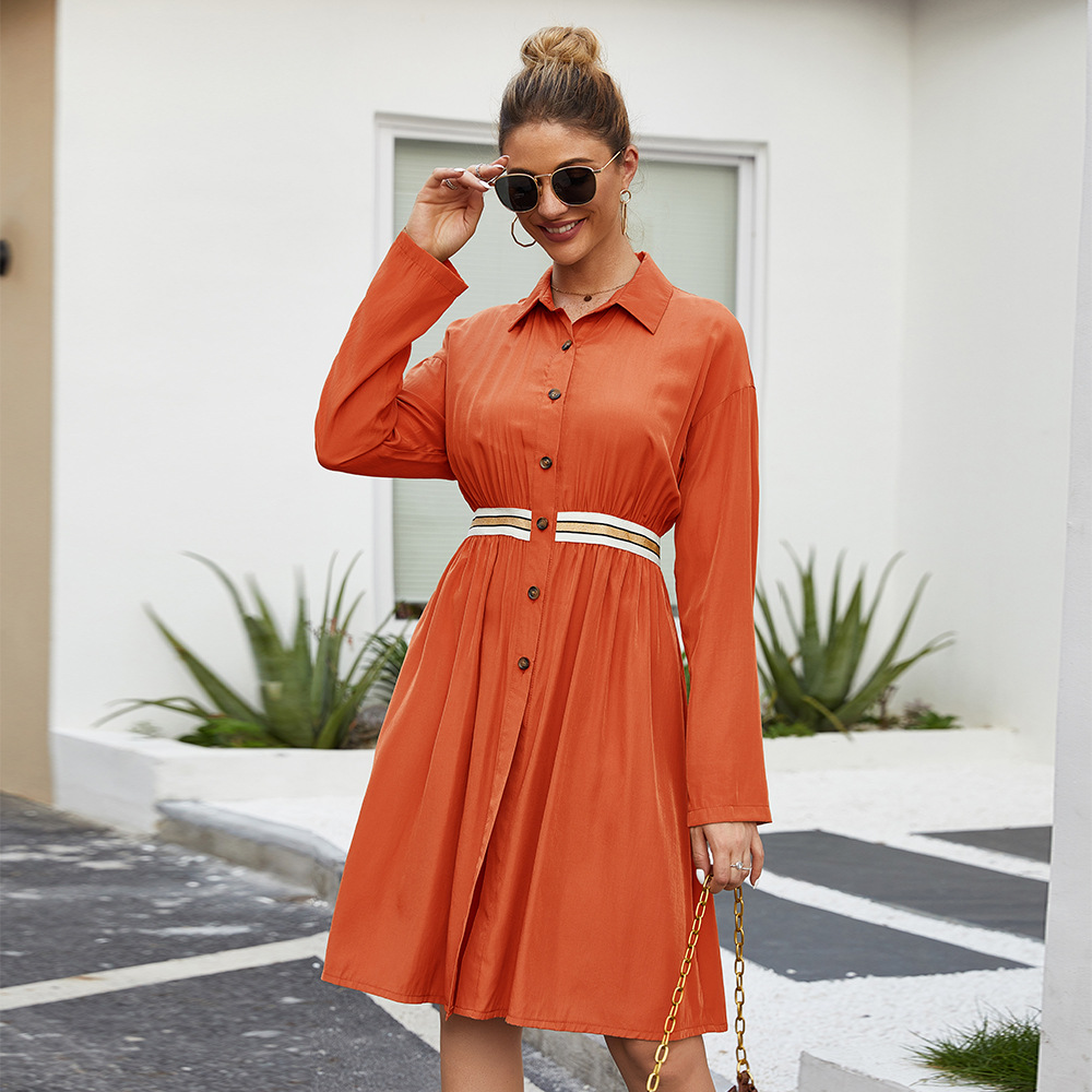 Grace® | Buttoned A-Line Dress - The Pine Avenue