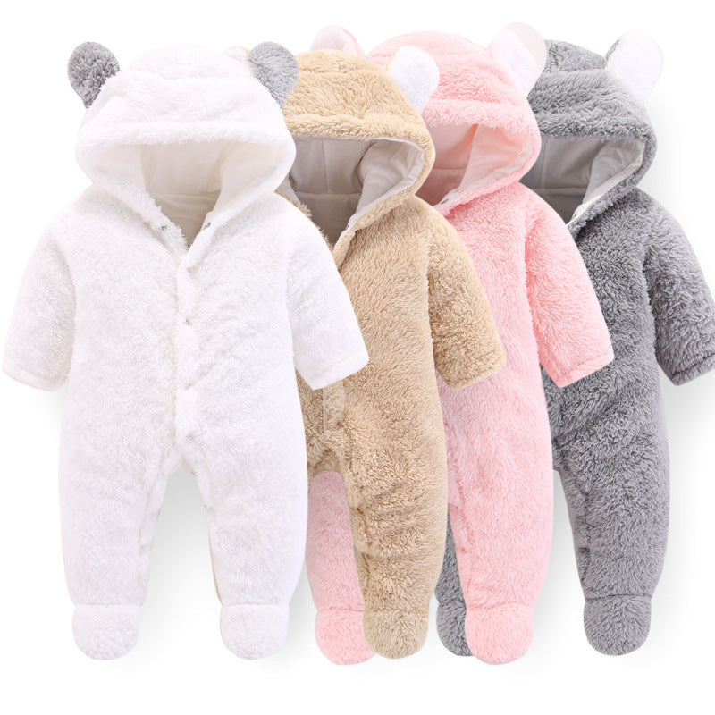 CuddlyBear® | Baby Hooded Onesie - The Pine Avenue