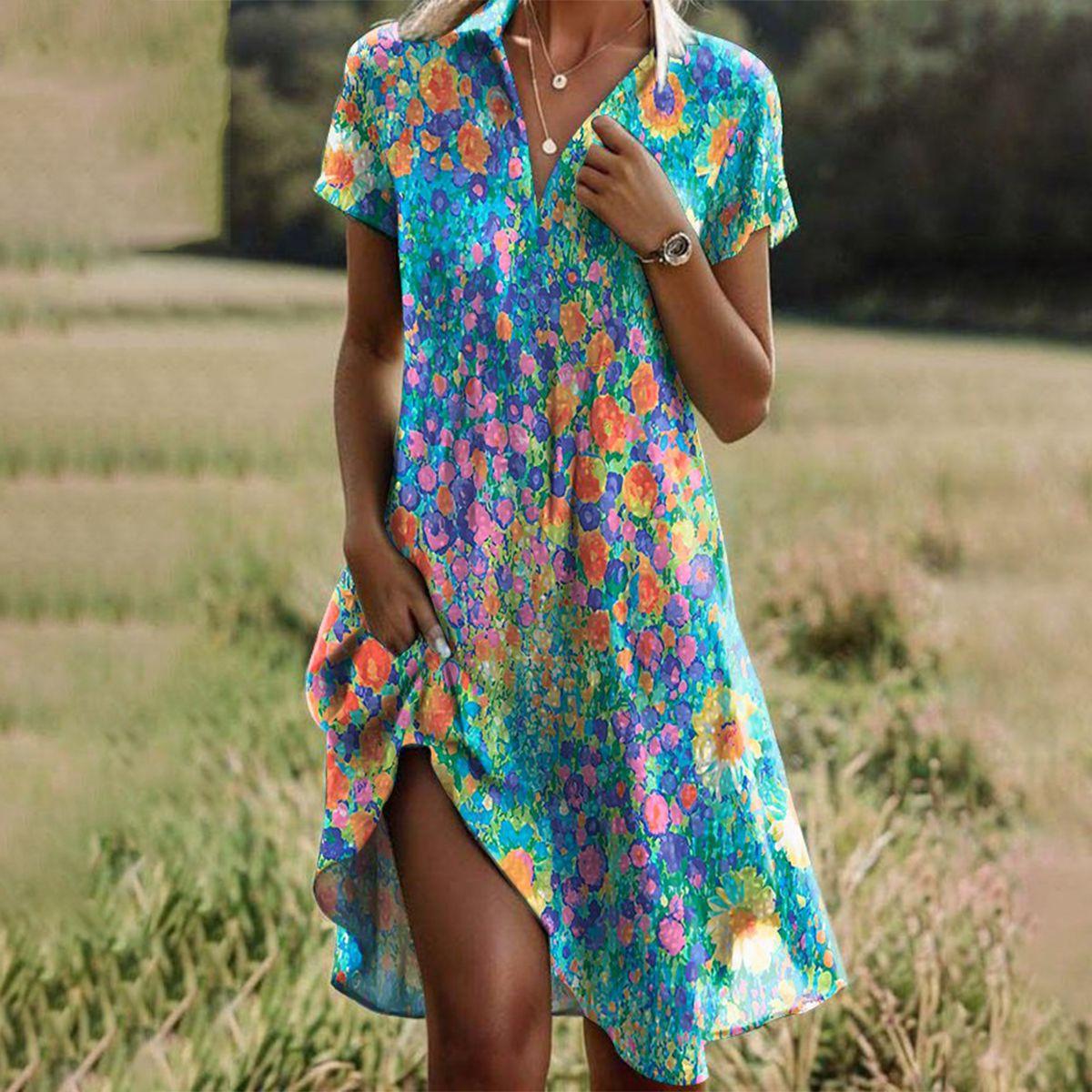 Lilia® | Floral Breeze Dress - The Pine Avenue